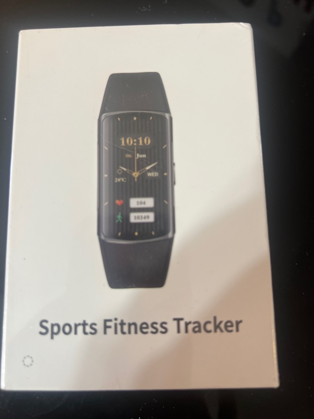 Sports Fitness Tracker Smartwatch - Black